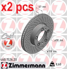 X2 PCS 460.1526.20 BRAKE DISC ZIMMERMANN