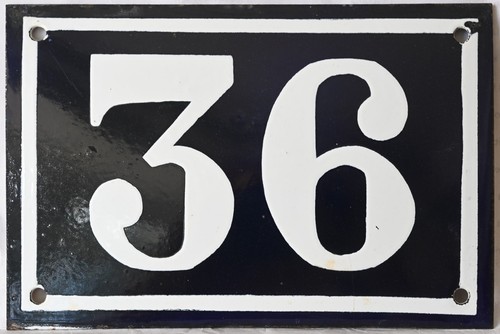 Old black french - black, number