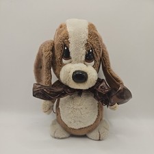 Vintage Applause Sad Sam Musix Wind Up Dog Soft Stuffed Toys Plush 1988