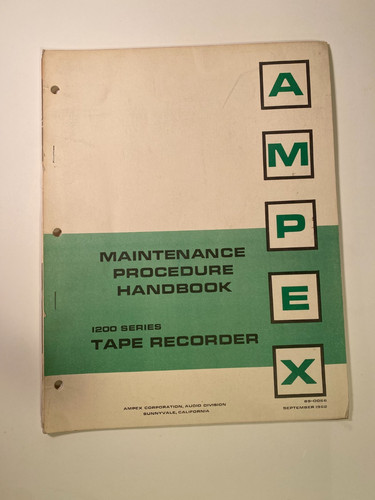 Ampex tape recorder 1200 - tape,