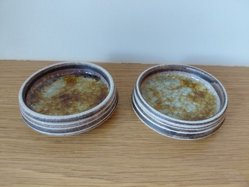 Pair purbeck pottery crushed - 2,
