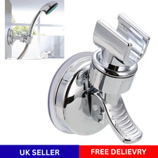 Adjustable Bracket Suction Shower Head Handset Holder Kit Bathroom Wall Mount