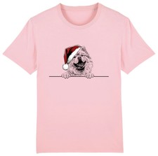CHOW CHOW Christmas Dog T-Shirt Mens Womens Kids Dogs Gift Clothing Santa Puppy