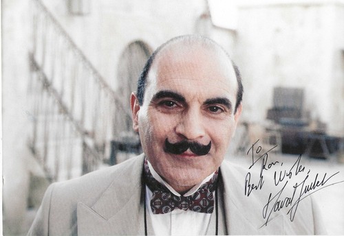 David suchet signed hercule - signed, as