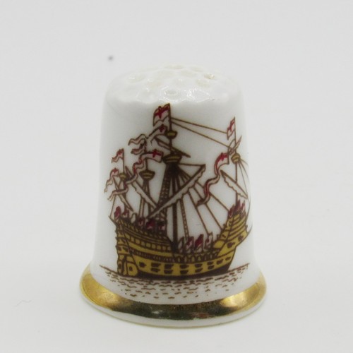 Collectable china thimble - china, mary