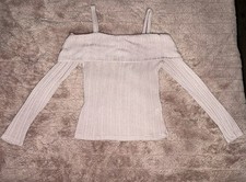 Off-Shoulder Ribbed Knit Top