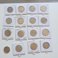 50p X 16 Coins Circulation
