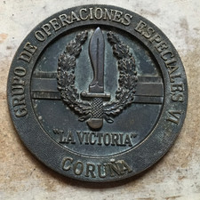 Bronze  medal/plaque special operation (sas) pos spanish??