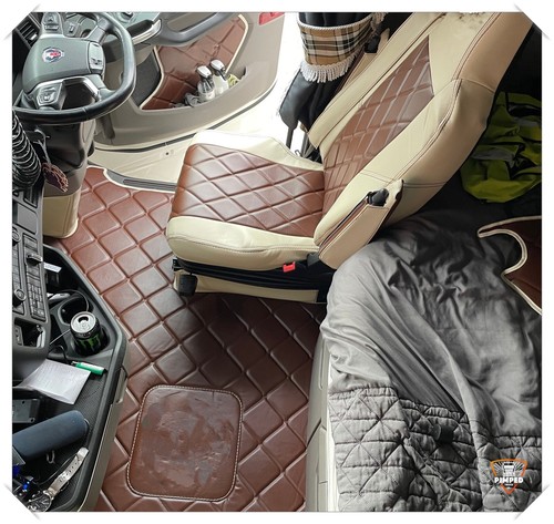 Eco leather floor mats scania - floor,