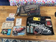 scalextric set CM33 with goodwood cars and extras