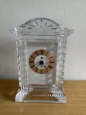 ROYAL ALBERT HEAVY CUT CRYSTAL HERMLE MANTEL DESK CLOCK QUARTZ