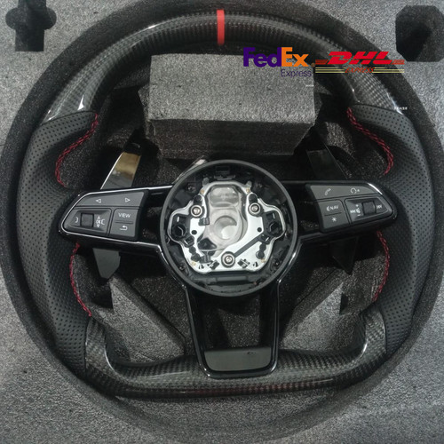Carbon fiber steering wheel - fiber,