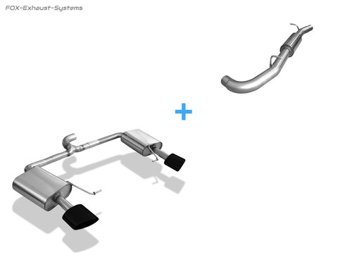 Stainless duplex exhaust - stainless,