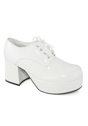 Men white platform pimp - platform,