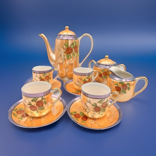 Japanese lusterware tea set - lusterware,