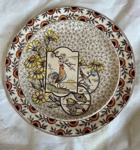 Antique transferware plate - antique,