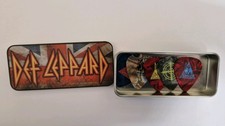 Def Leppard VIP Merchandise Guitar Picks x5 Pick Plectrum Tin Box Set Bundle