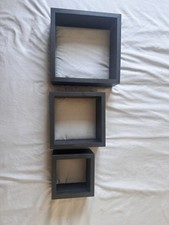 Set of three wooden floating