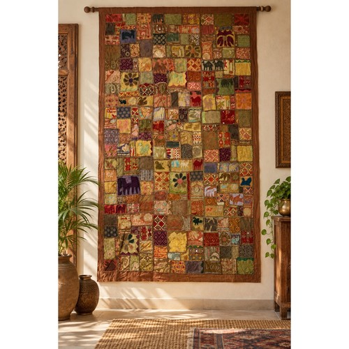 Vintage indian embroidered - indian,