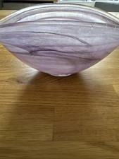 Purple Art Glass Bowl Swirl