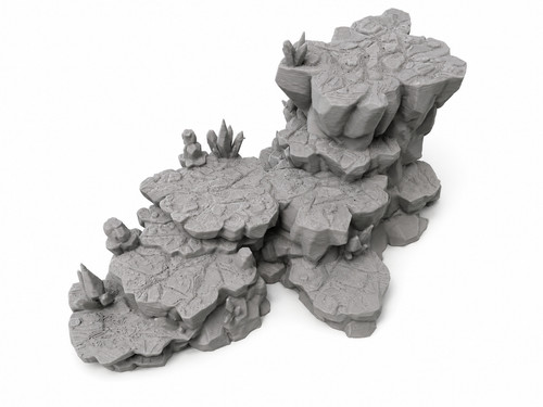 Rocky battlefield hill - rocky,