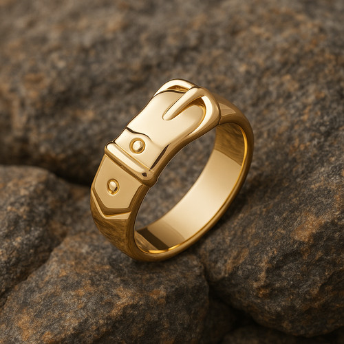 Mens plain buckle ring - mens,