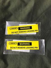 2 Hmmwv Sticker Warning Do Not