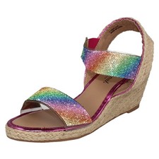Ladies Savannah Wedge Glitter