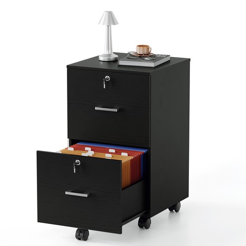 Wood locking filing cabinet - filing,