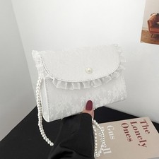 Pearl Chain Crossbody Bags