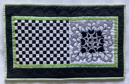 Patchwork and quilted