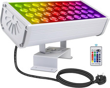 144W LED Wall Washer Light with RF Control, 14400LM RGBW Color Changing LED Floo