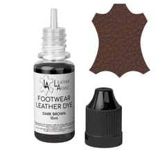 DARK BROWN Leather Dye for Shoe Bag Colouring Stain Paint Pigment Colour Restore