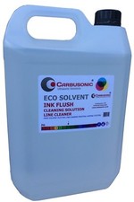 Eco solvent flush clean up