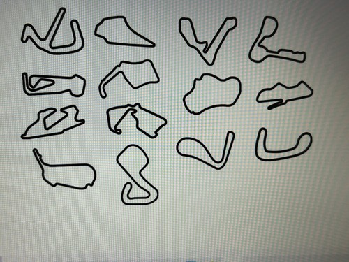 Race track circuit - track, vinyl