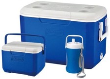 Coleman Passive Cool Box Combo Set 48QT Cool Box + 5QT Cool Box & Jug Camping