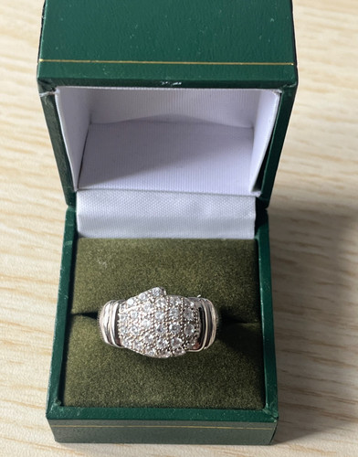 Silver cubic zirconia - silver, stone