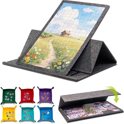 Felt jigsaw puzzle board - felt,