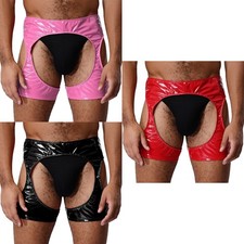 Mens Bodycon Boxer Shorts Open