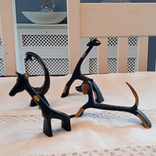 Walter Bosse Style Bronze Animal Figuires, Incl. Dog, Giraffe,Swan And Gazelle.