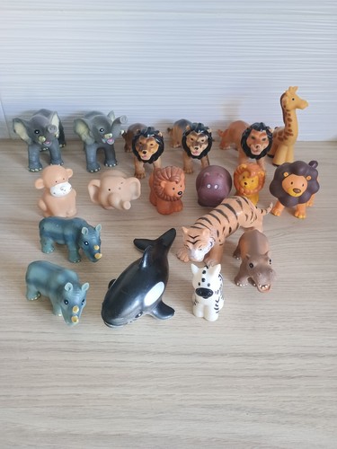Rubber zoo animals mixed - ,