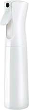 10.2oz White Continuous Hair Spray Bottle Fine Mist Sprayer for Curly Hair Style