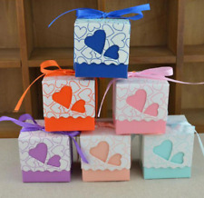 New Luxury Boxes Wedding Party Favour Laser Cut Sweets Cake Candy Gift Favors UK