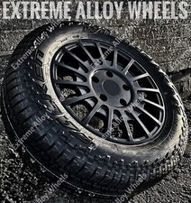 16" Black TM Alloy Wheels Fiat