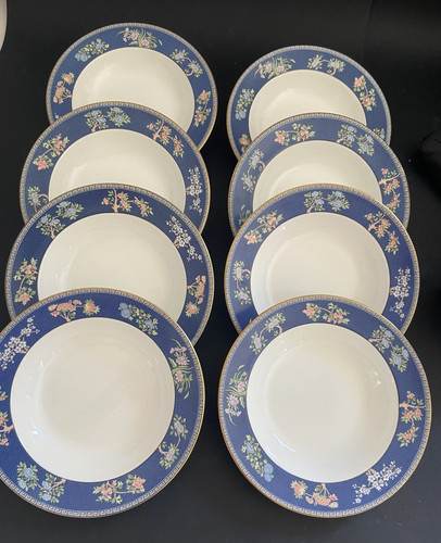 Wedgwood blue siam rimmed - 8,