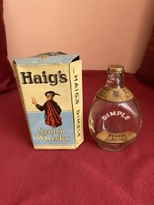 Vintage Haig Dimple Fine Old Original Scotch Whisky Empty Bottle in original box