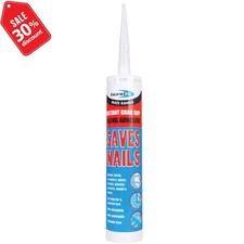 SAVES NAILS INSTANT GRAB ADHESIVE SILICONE WOOD TIMBER,BRICK, METAL UPVC NO MORE