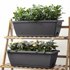 Set of 5 Trough Plant Pot Long