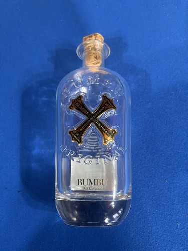 Empty bumbu rum bottle - empty, and