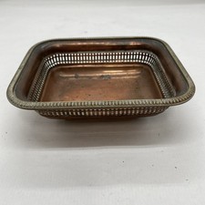 Old Copper Dish Stamped WL